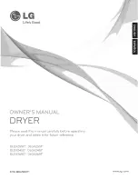 LG Steam Dryer DLEX2450 Series Owner'S Manual предпросмотр