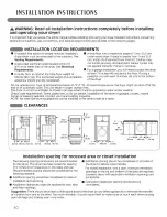 Предварительный просмотр 10 страницы LG Steam Dryer DLEX2450 Series Owner'S Manual