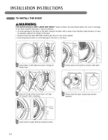 Предварительный просмотр 14 страницы LG Steam Dryer DLEX2450 Series Owner'S Manual