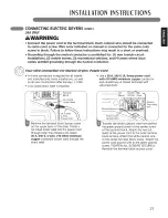 Предварительный просмотр 21 страницы LG Steam Dryer DLEX2450 Series Owner'S Manual