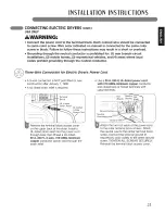 Предварительный просмотр 23 страницы LG Steam Dryer DLEX2450 Series Owner'S Manual