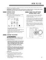 Предварительный просмотр 31 страницы LG Steam Dryer DLEX2450 Series Owner'S Manual