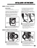 Предварительный просмотр 11 страницы LG STEAM DRYER DLEX5955W User'S Manual & Installation Instructions