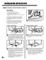 Предварительный просмотр 12 страницы LG STEAM DRYER DLEX5955W User'S Manual & Installation Instructions