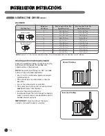 Предварительный просмотр 14 страницы LG STEAM DRYER DLEX5955W User'S Manual & Installation Instructions