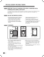 Предварительный просмотр 10 страницы LG Steam Dryer DLEX7177SM User'S Manual & Installation Instructions