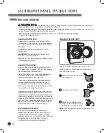 Предварительный просмотр 34 страницы LG Steam Dryer DLEX7177SM User'S Manual & Installation Instructions