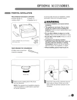 Предварительный просмотр 41 страницы LG STEAM DRYERS DLEX3001P User'S Manual & Installation Instructions