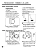 Предварительный просмотр 56 страницы LG STEAM DRYERS DLEX3001P User'S Manual & Installation Instructions