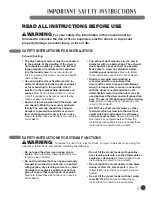 Preview for 5 page of LG STEAM DRYERS TD-V1000S User'S Manual & Installation Instructions