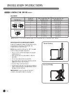 Предварительный просмотр 14 страницы LG STEAM DRYERS TD-V1000S User'S Manual & Installation Instructions