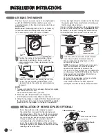 Preview for 14 page of LG STEAM WASHER WDT1652BDS User'S Manual & Installation Instructions