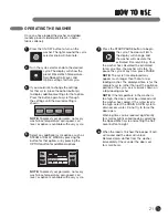 Preview for 21 page of LG STEAM WASHER WDT1652BDS User'S Manual & Installation Instructions