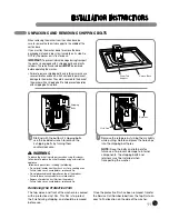 Preview for 11 page of LG Steam Washer WM0001HTMA User'S Manual & Installation Instructions