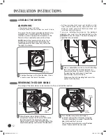 Preview for 12 page of LG SteamDryer DLEX2501R User'S Manual & Installation Instructions