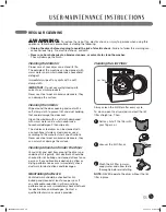 Preview for 35 page of LG SteamDryer DLEX2501R User'S Manual & Installation Instructions