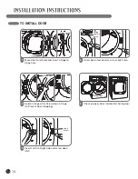 Предварительный просмотр 14 страницы LG SteamDryer DLEX3001P User'S Manual And Installation Instructions