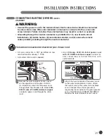 Предварительный просмотр 23 страницы LG SteamDryer DLEX3001P User'S Manual And Installation Instructions