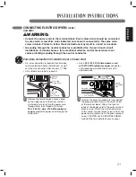 Предварительный просмотр 21 страницы LG SteamDryer LSDE388VS Owner'S Manual