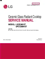 LG Studio LSCE365ST Service Manual предпросмотр