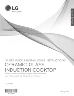 Предварительный просмотр 1 страницы LG Studio LSCI307ST User'S Manual & Installation Instructions