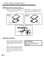 Предварительный просмотр 26 страницы LG Studio LSCI307ST User'S Manual & Installation Instructions