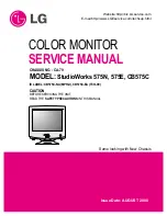 Предварительный просмотр 1 страницы LG StudioWorks 575E Service Manual