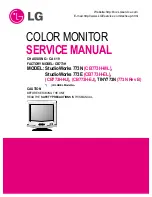 Предварительный просмотр 1 страницы LG StudioWorks 773E Service Manual