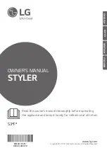 Preview for 1 page of LG Styler S3 F Series Owner'S Manual