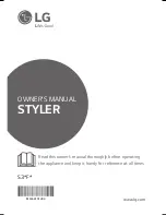 Предварительный просмотр 1 страницы LG STYLER S3*F Series Owner'S Manual