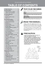 Preview for 2 page of LG SW342HP Owner'S Manual