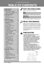 Preview for 2 page of LG T182 SCO Series Owner'S Manual