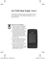 Предварительный просмотр 41 страницы LG T300 User Manual