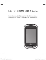 Preview for 3 page of LG T310i User Manual