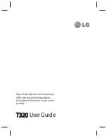 Preview for 1 page of LG T320 User Manual