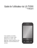 Preview for 62 page of LG T320G User Manual