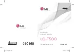 Preview for 1 page of LG T535 User Manual