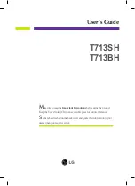 Preview for 1 page of LG T713BH User Manual