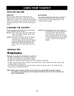 Preview for 18 page of LG TM9040W Owner'S Manual & Cooking Manual