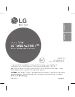 LG TONE ACTIVE+ User Manual preview