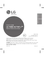 Preview for 1 page of LG TONE ACTIVE+ User Manual