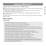 Предварительный просмотр 3 страницы LG TONE Free HBS-FN4 User Manual