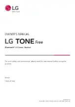 LG TONE FREE TONE-DT60Q Owner'S Manual preview