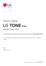 Preview for 1 page of LG TONE FREE TONE-DT60Q Owner'S Manual