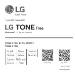 LG TONE FREE Owner'S Manual preview