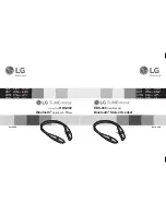 Preview for 1 page of LG Tone Infinim HBS900 User Manual