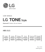 LG TONE Style HBS-SL5 User Manual preview