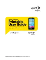 LG Tribute User Manual preview