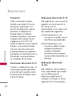 Preview for 15 page of LG Tritan UX840 (Spanish) Manual Del Usuario