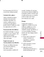 Preview for 110 page of LG Tritan UX840 (Spanish) Manual Del Usuario